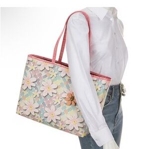 KURT GEIGER LONDON Floral Pastel Tote Bag
